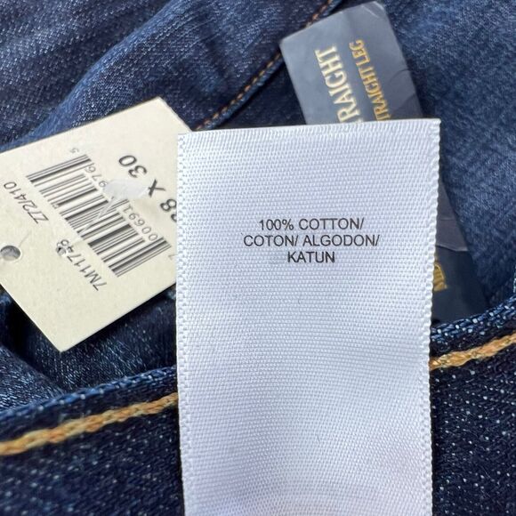 New Lucky Brand Mens 181 Relaxed Straight Fit Denim Blue Jeans Size 38 x 31 - Picture 10 of 12